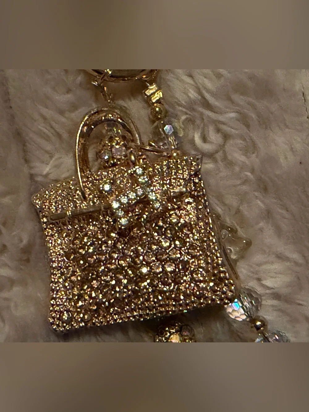 Bag Charms Crystal Chain Multi-Strand